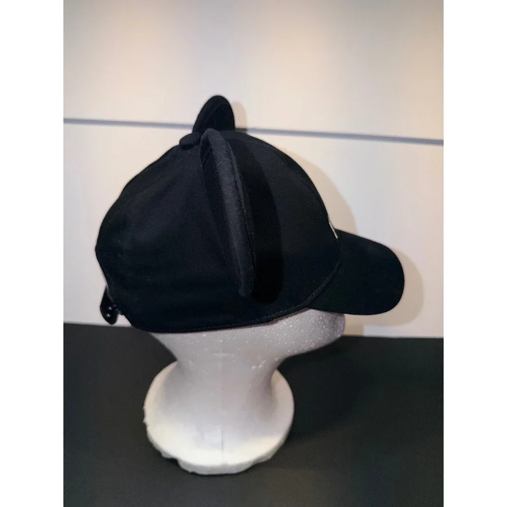 Disney Mickey Mouse Black Baseball Cap with 3D Ears Snapback Hat